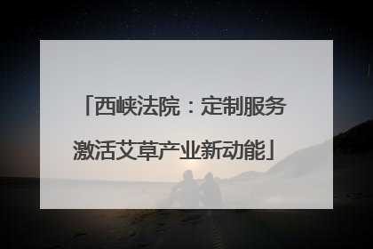 西峡法院：定制服务激活艾草产业新动能